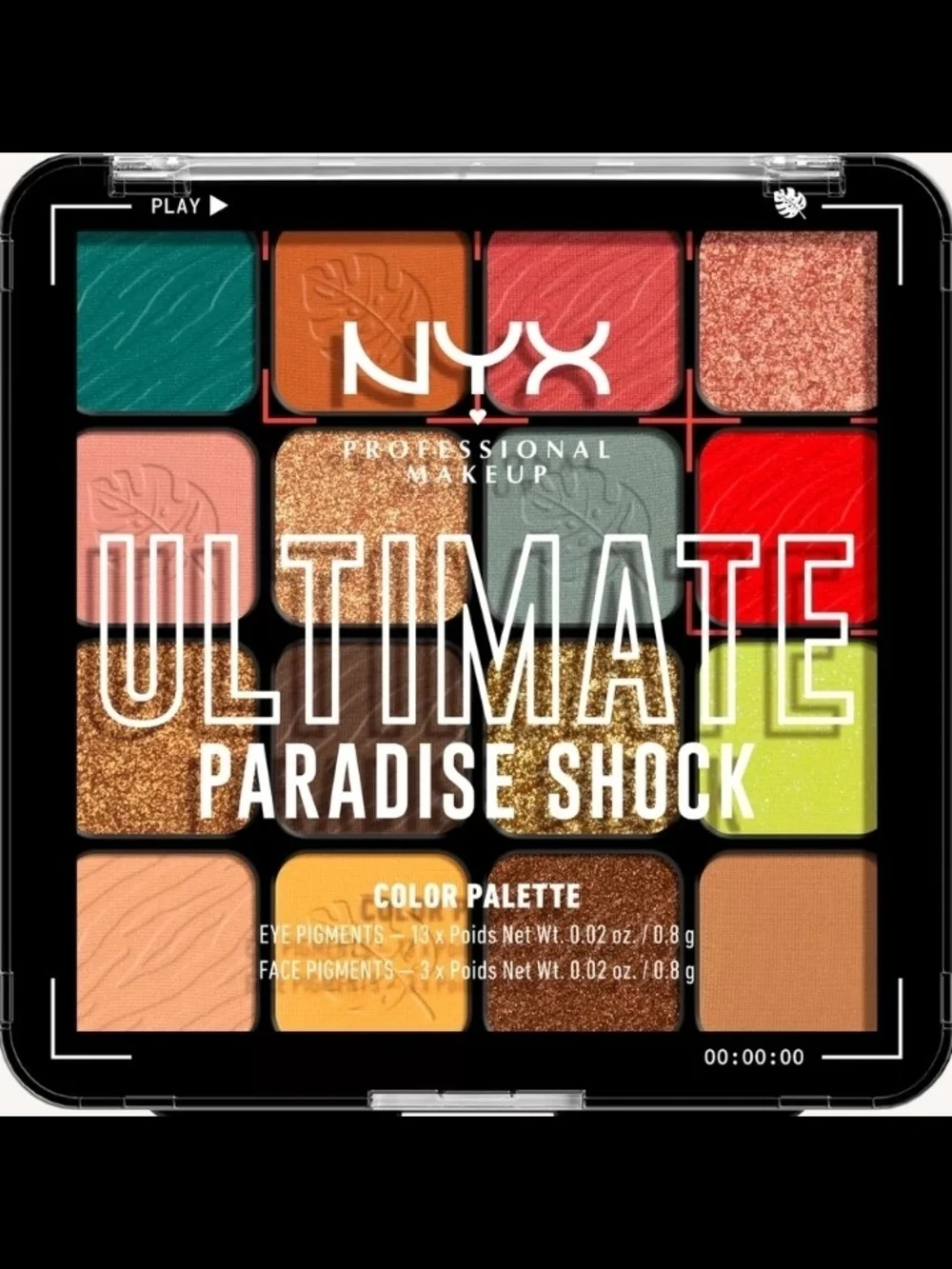 NYX Ultimate Paradise Shock Eyeshadow Palette with Pink NYX Pouch $30 NWT/SEALED